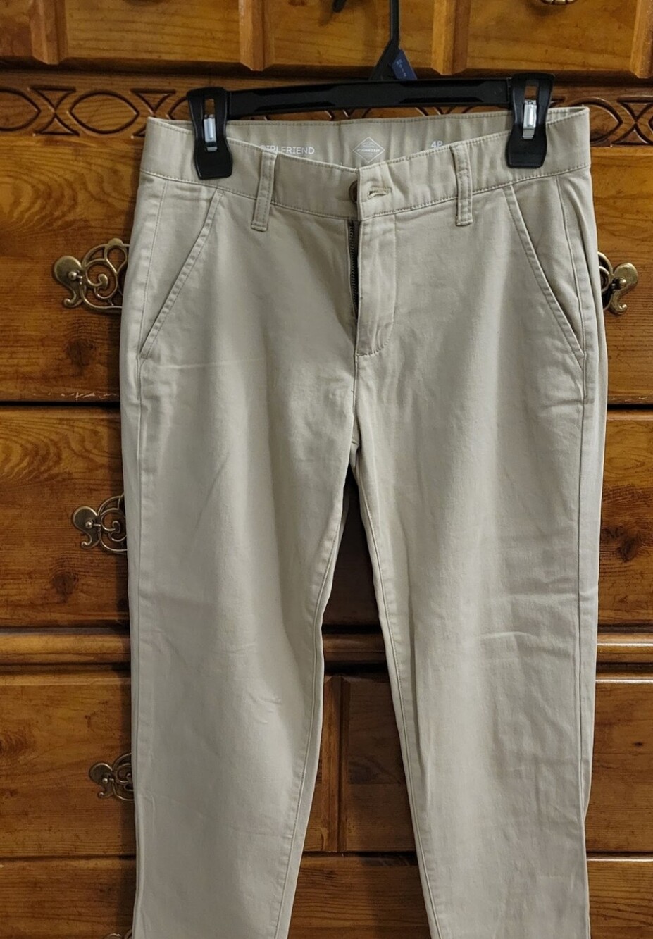 St. John's Bay Girlfriend Chinos in Light Tan
